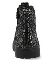 Shoesme Biker-Boots SW23W001-I Zwart / Zilver-22 maat 22 - thumbnail