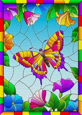 Crystal Butterfly Puzzel 1000 Stukjes