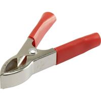 TRU COMPONENTS 93038c27 Krokodillenklem Rood Lengte: 70 mm 1 stuk(s) - thumbnail