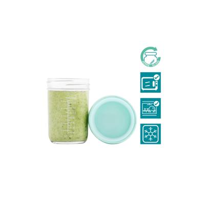 8 glazen multi-bewaarpotjes 4 x 120 ml + 4 x 240 ml BABYMOOV meerkleurig