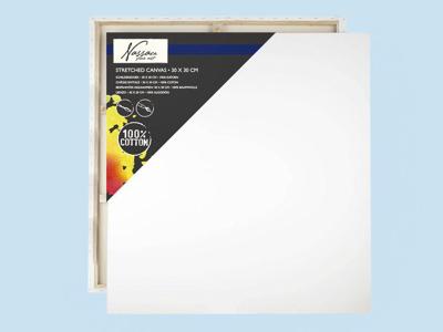 Canvas nassau fine art 30x30cm 100 procent katoen | 12 stuks