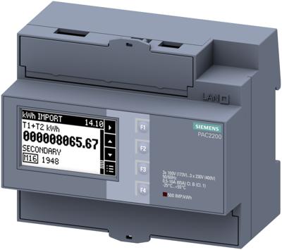 Siemens 7KM2200-2EA40-1HA1 Digitaal DIN-railmeetapparaat