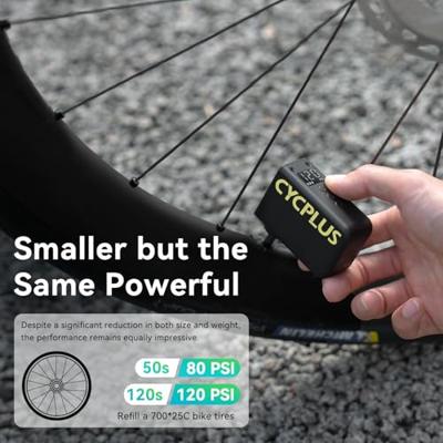 Cycplus Elektrische accupomp as2 ultra - zwart