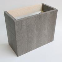 Toiletmeubel INK Versus Fontein Onderkast 36x18x30cm HPL Relief Grijs Greeploos - thumbnail