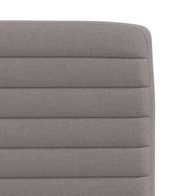 Eetkamerstoelen 6 st stof taupe