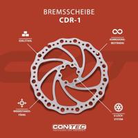CONTEC remschijf "cdr-1" ct brake rotors cdr-1 180mm x 1.8mm 6-hole - thumbnail