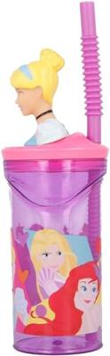 Beker met Rietje Disney Princess CZ11334 3D Roze