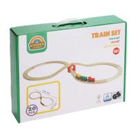 Treinbaan Hout 20-delig - thumbnail