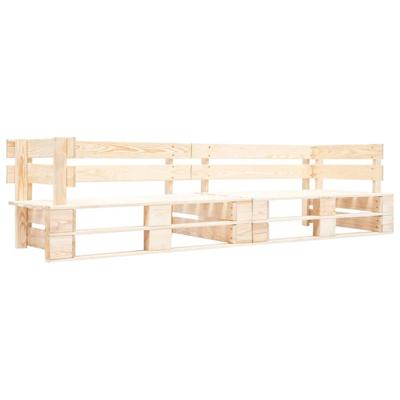 Tuinbank 2-zits pallet hout naturel