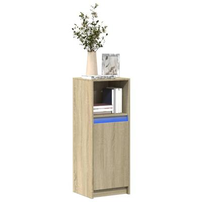 Dressoir met LED 38x34x100 cm bewerkt hout sonoma eikenkleurig Dressoir met LED 38x34x100 cm bewerkt hout sonoma eikenkleurig