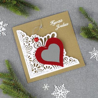 Creativ Company Hobbyvilt, vel 42x60 cm, dikte 3 mm, rood, 1 vel