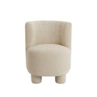 Light & Living Fauteuil 'Kamova' Chenille, kleur Crème - thumbnail