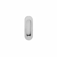 Intersteel schuifdeurkom ovaal - 120x40 mm - RVS geborsteld - thumbnail