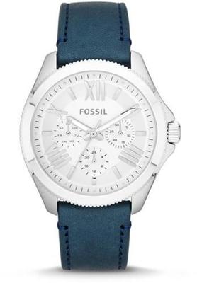 Horlogeband Fossil AM4531 Leder Blauw 20mm Horlogeband Fossil AM4531 Leder Blauw 20mm