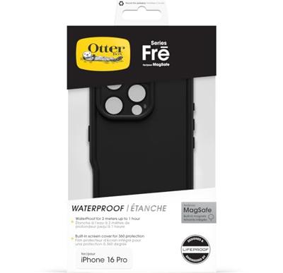 OtterBox Fre for MagSafe Case Apple iPhone 16 Pro Black
