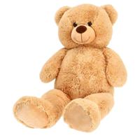 Pluchiez Knuffel Beer Zittend 100 cm Lichtbruin - thumbnail