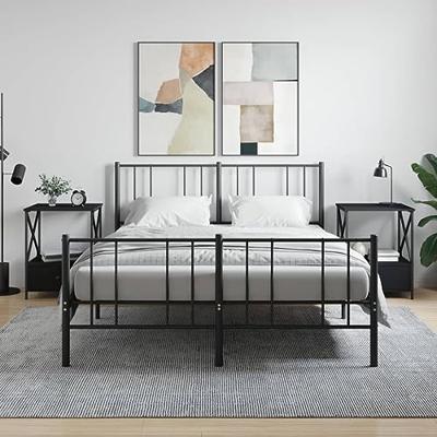 Nachtkastjes 2 st 50x41x65 cm bewerkt hout zwart