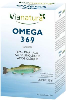 Vianatura Omega 3 6 9 40 Capsules