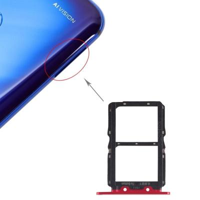 SIM-kaart lade + SIM-kaart lade voor Huawei Honor Bekijk 20 (EER V20) (rood)