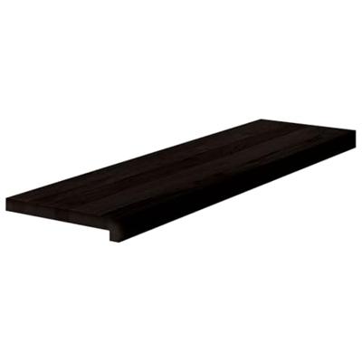 Traptreden 2 st 90x30x2 cm massief eikenhout donkerbruin - thumbnail