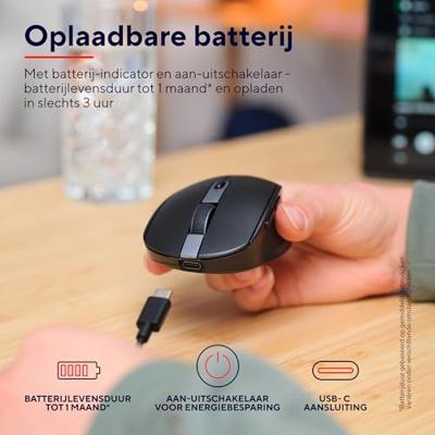 Trust Ozaa compact Draadloze Muis Muis Zwart