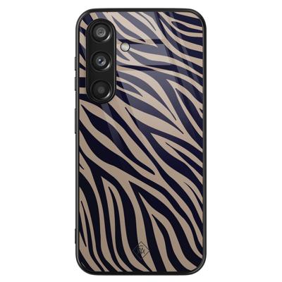Samsung Galaxy S24 glazen hardcase - Wavy twist Samsung Galaxy S24 glazen hardcase - Wavy twist