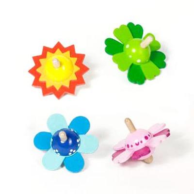 Goki houten tol - kleur