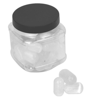 Seleniet Knuffelstenen in Transparante Pot - thumbnail