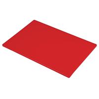 Snijplank Hygiplas LDPE 450x300x10 mm rood - thumbnail