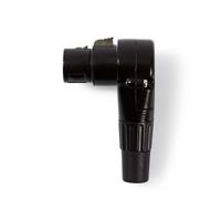 XLR-Connector | XLR 3-pins female haaks | Zwart - thumbnail