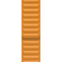 Apple origineel Leather Link Apple Watch medium 42mm / 44mm / 45mm California Poppy - MY9P2ZM/A - thumbnail