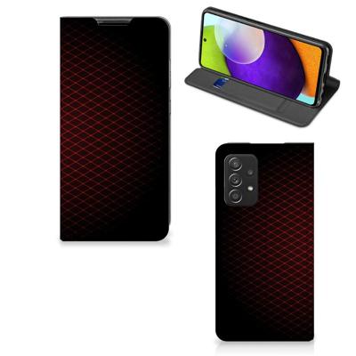 Samsung Galaxy A52 | Hoesje met Magneet | Geruit Rood Samsung Galaxy A52 | Hoesje met Magneet | Geruit Rood