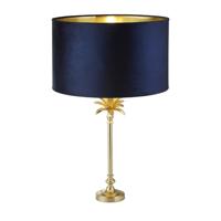 Searchlight TafellampPalm goud met donkerblauw - EU81210AZ - thumbnail