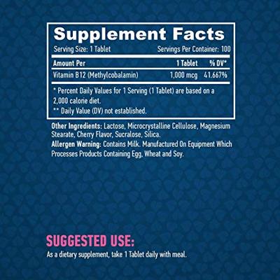 Methyl-B12 200mcg Haya Labs 100tabl