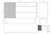 NADUVI Collection Jolie Dressoir - B 140 - thumbnail