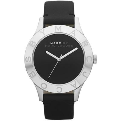 Horlogeband Marc by Marc Jacobs MBM1169 / MBM1205 / MBM3242 Leder Zwart 18mm