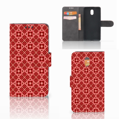 Nokia 3 Telefoon Hoesje Batik Rood Nokia 3 Telefoon Hoesje Batik Rood