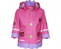 Playshoes regenjas Lieveheersbeestje Fuchsia-140 - thumbnail