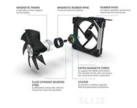 Lian Li UNI FAN SL140, 2-pack, Wit, 140mm - thumbnail