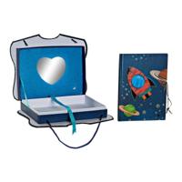 Dagboek met Accessoires DKD Home Decor Blauw 23 x 5 x 18,3 cm - thumbnail