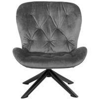 Bendt Fauteuil 'Olle' Velvet, kleur Dark Grey - thumbnail