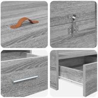 Opbergbedframe met lade Grijs sonoma 120 x 200 cm Bewerkt hout - thumbnail