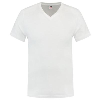 Tricorp T-shirt V-hals fitted - Casual - 101005 - wit - maat XS