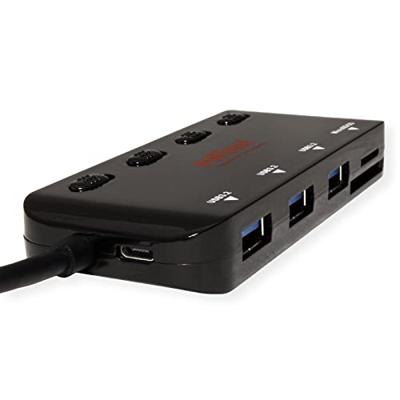 ROLINE USB 3.2 Gen 1 hub, triple, type C aansluitkabel ROLINE USB 3.2 Gen 1 hub, triple, type C aansluitkabel