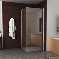 Douchecabine vierkant 1 swingdeur 90x90x200cm 8mm BWS met Nano coating - thumbnail