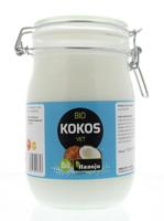 Hanoju Kokosolie geurloos beugelglas bio 1 Liter - thumbnail