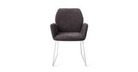 Jesper Home Eetkamerstoel 'Misaki' Slide White, kleur Almost Black - thumbnail
