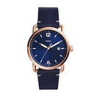 Horlogeband Fossil FS5274 Leder Blauw 22mm - thumbnail