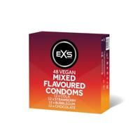 EXS Mixed Flavoured - Condooms In De Smaken Cola, Bubblegum, Aardbei En Chocolade 48 stuks - thumbnail