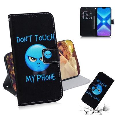Woede patroon gekleurde tekening horizontale Flip lederen case voor Huawei eer 8X met houder & card slots & portemonnee Woede patroon gekleurde tekening horizontale Flip lederen case voor Huawei eer 8X met houder & card slots & portemonnee